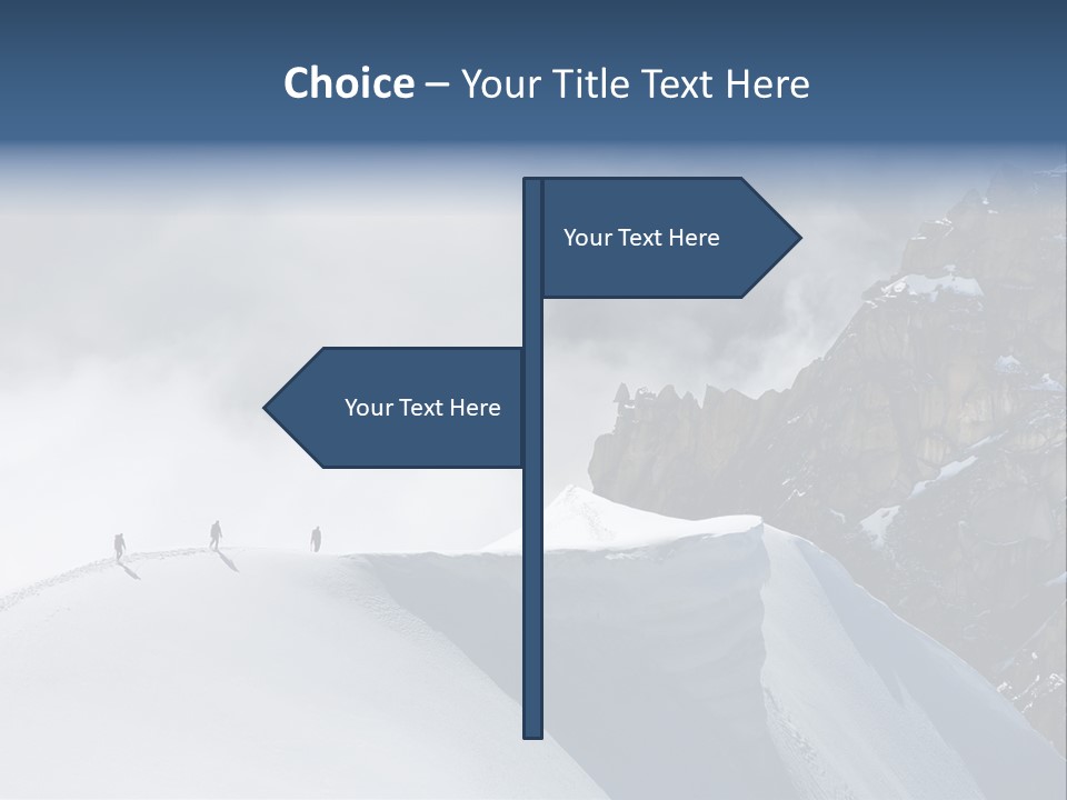 Trekking Goal Shoes PowerPoint Template