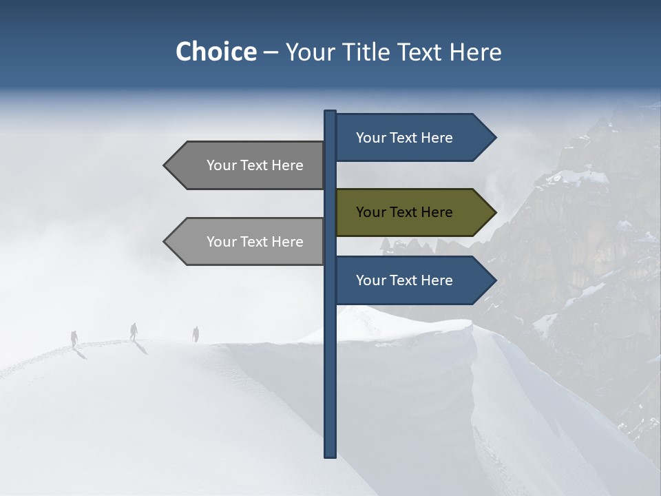 Trekking Goal Shoes PowerPoint Template