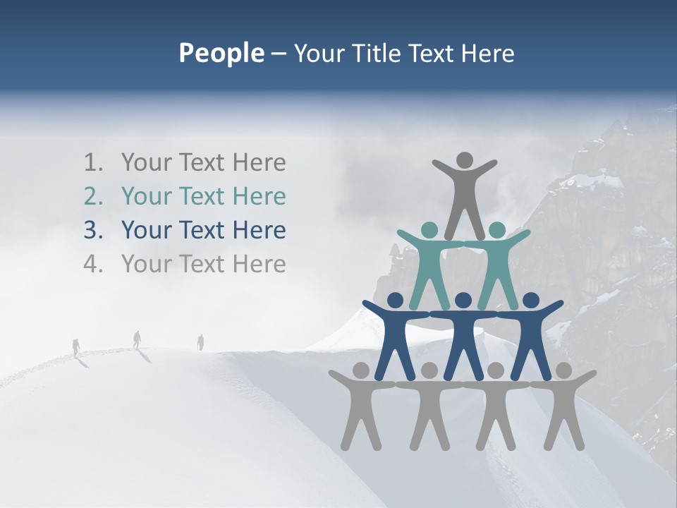 Trekking Goal Shoes PowerPoint Template