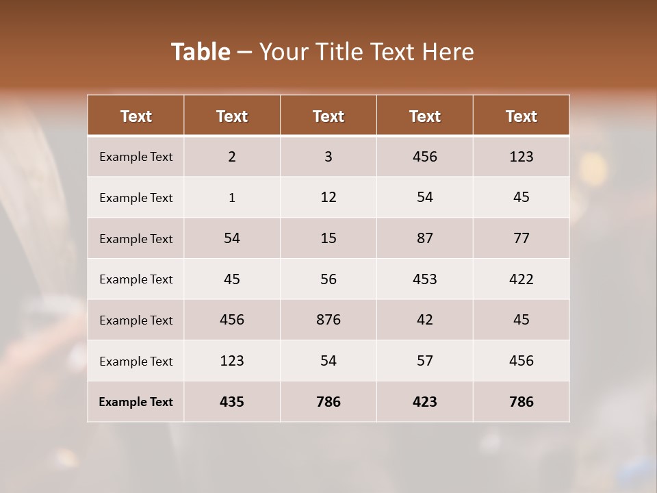 Xmas Table Romance PowerPoint Template