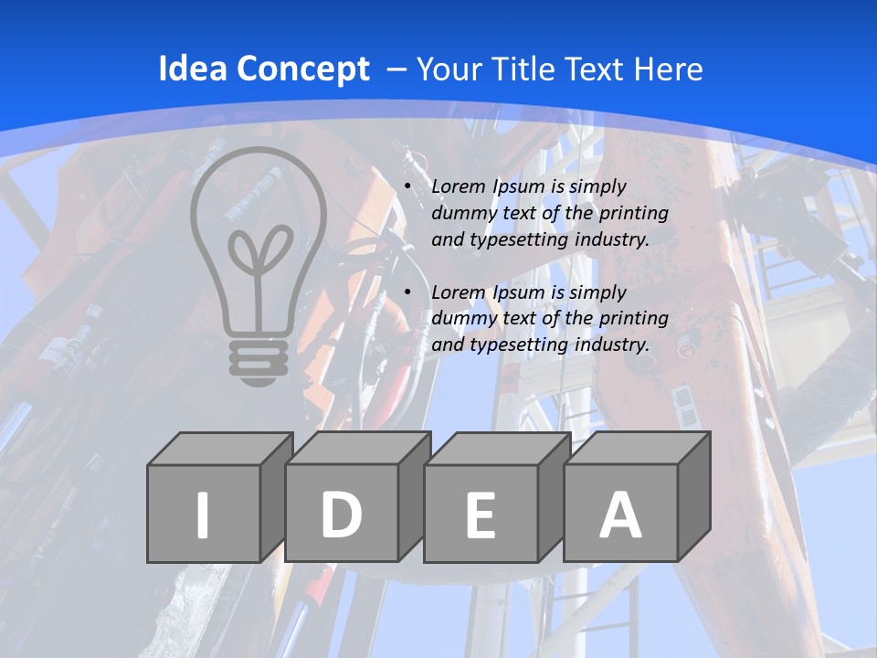 Selective Focus Business Fill In PowerPoint Template