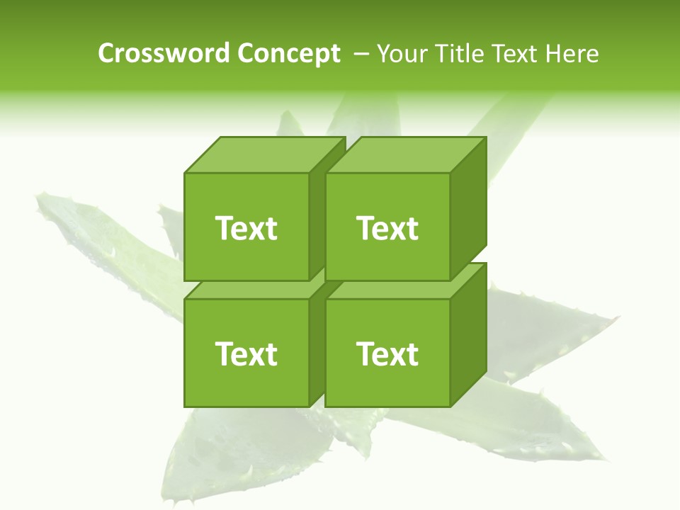 Flower Detail Aloe PowerPoint Template