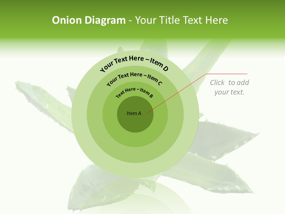 Flower Detail Aloe PowerPoint Template