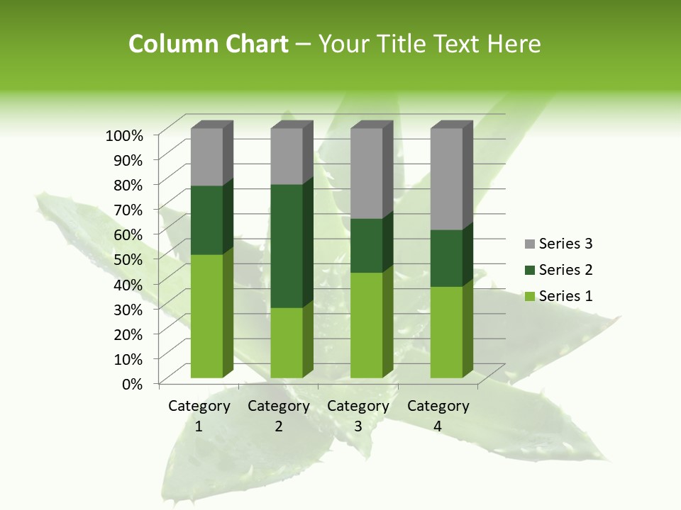 Flower Detail Aloe PowerPoint Template