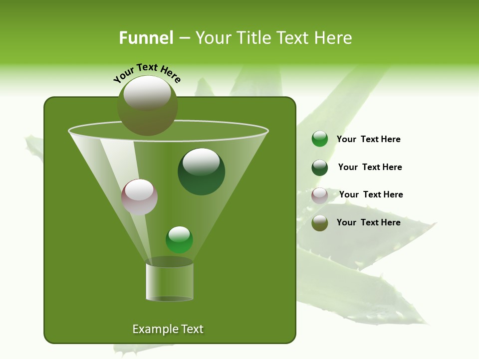 Flower Detail Aloe PowerPoint Template