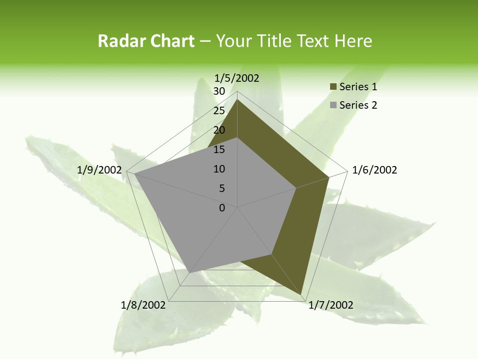 Flower Detail Aloe PowerPoint Template