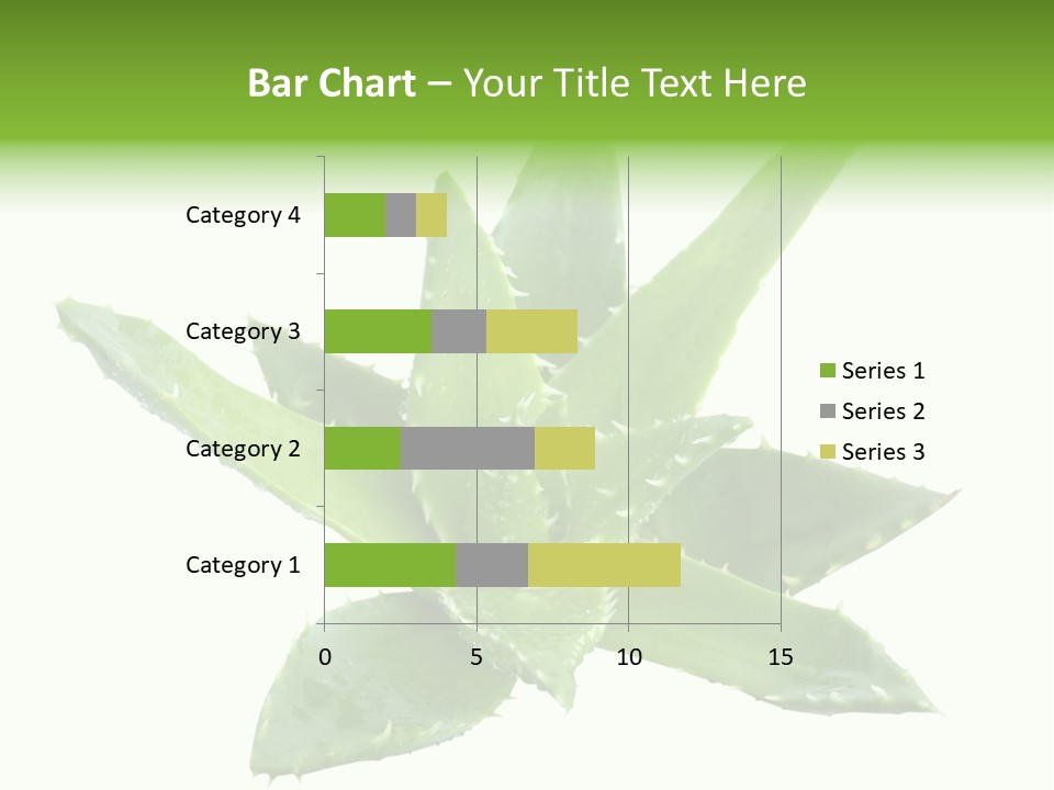 Flower Detail Aloe PowerPoint Template