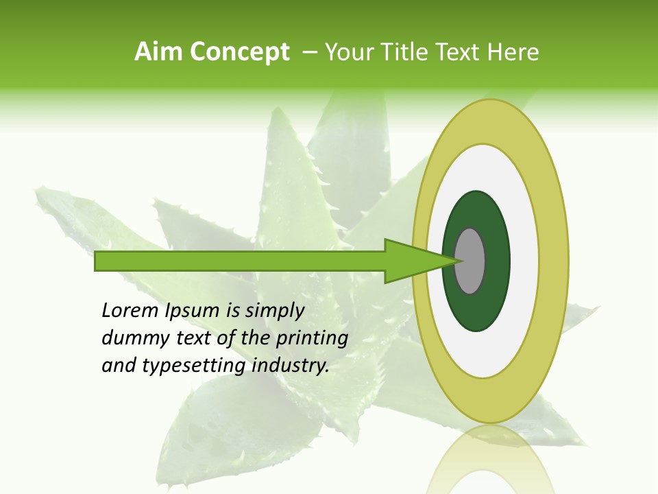 Flower Detail Aloe PowerPoint Template