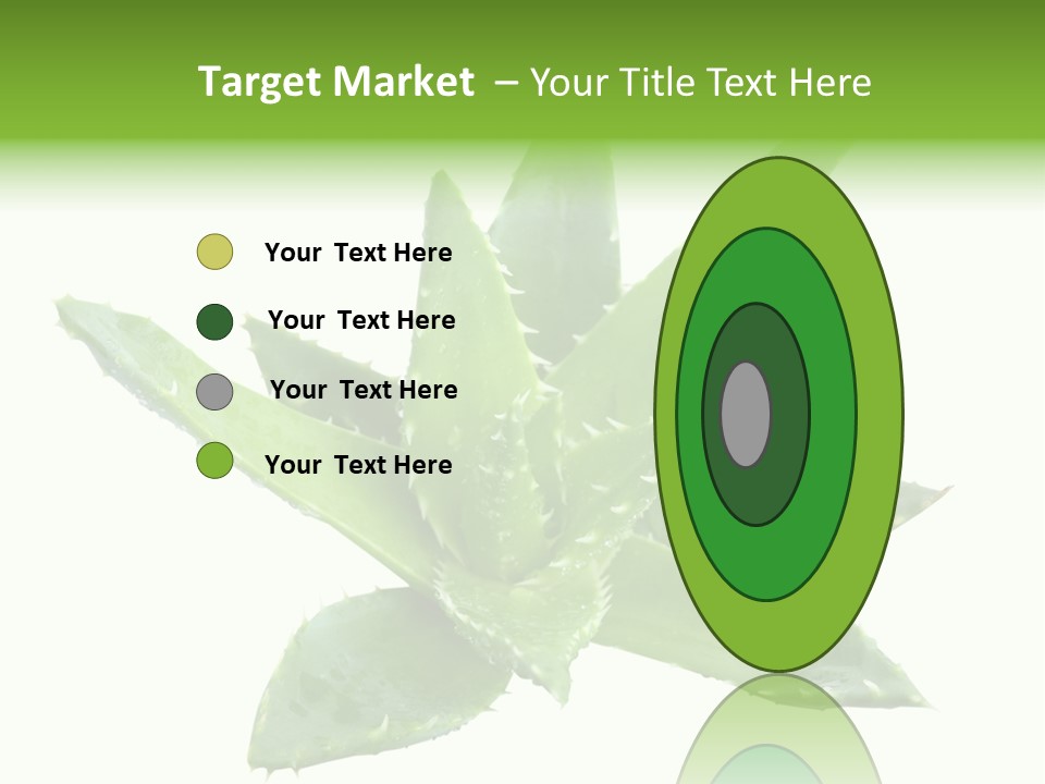 Flower Detail Aloe PowerPoint Template