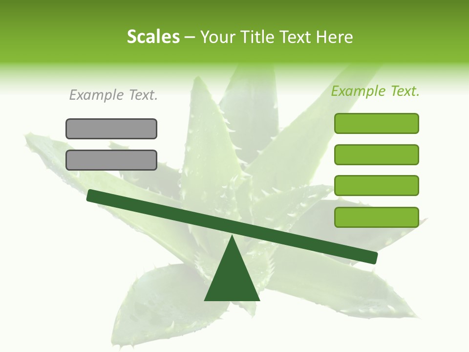 Flower Detail Aloe PowerPoint Template