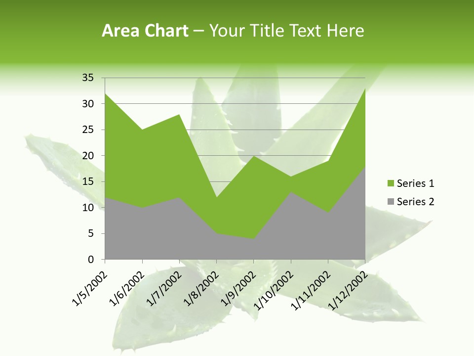 Flower Detail Aloe PowerPoint Template