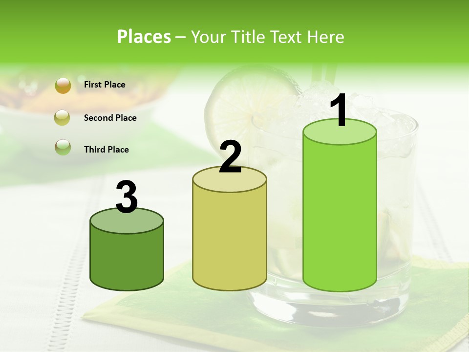 Cocktail Fresh Ice PowerPoint Template