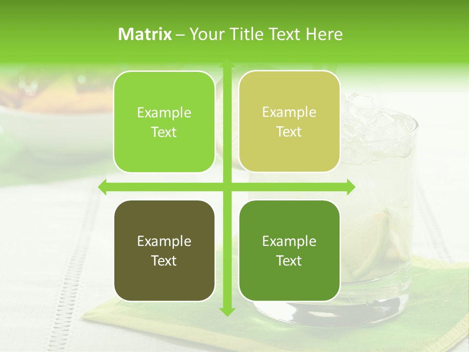 Cocktail Fresh Ice PowerPoint Template