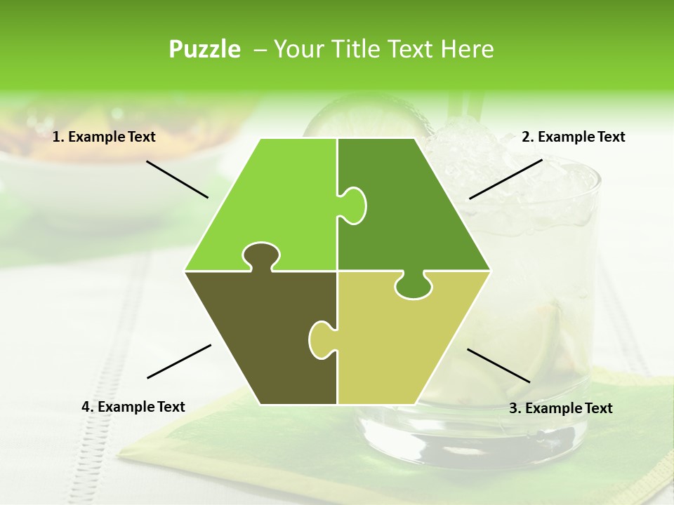 Cocktail Fresh Ice PowerPoint Template