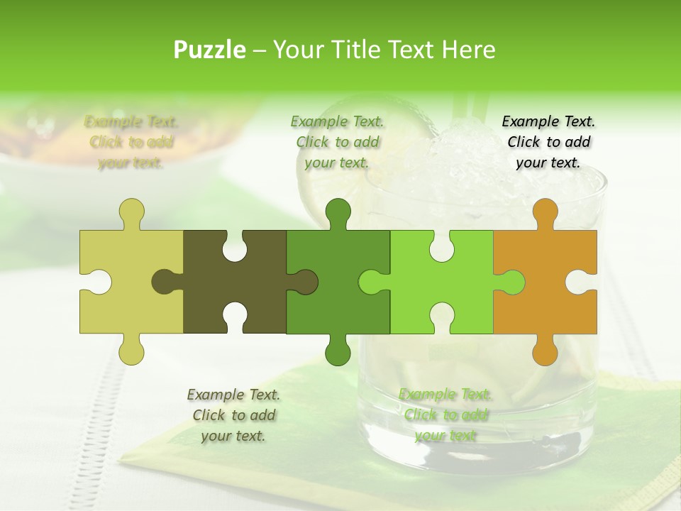 Cocktail Fresh Ice PowerPoint Template