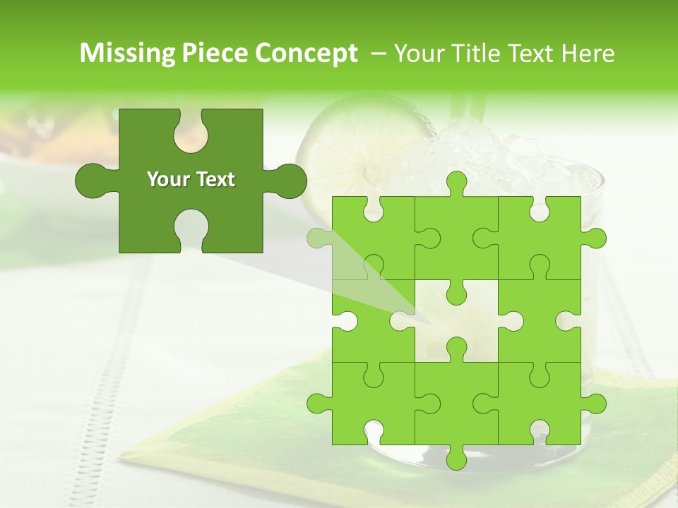 Cocktail Fresh Ice PowerPoint Template