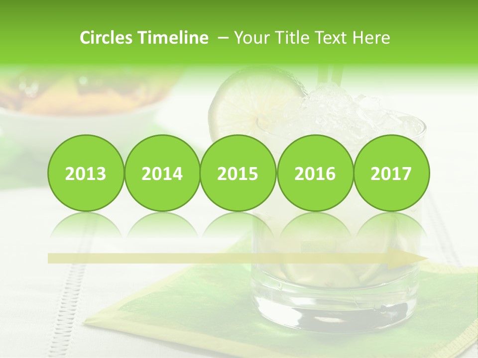 Cocktail Fresh Ice PowerPoint Template