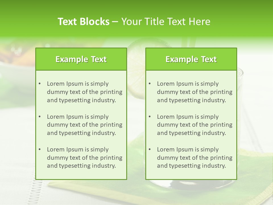 Cocktail Fresh Ice PowerPoint Template