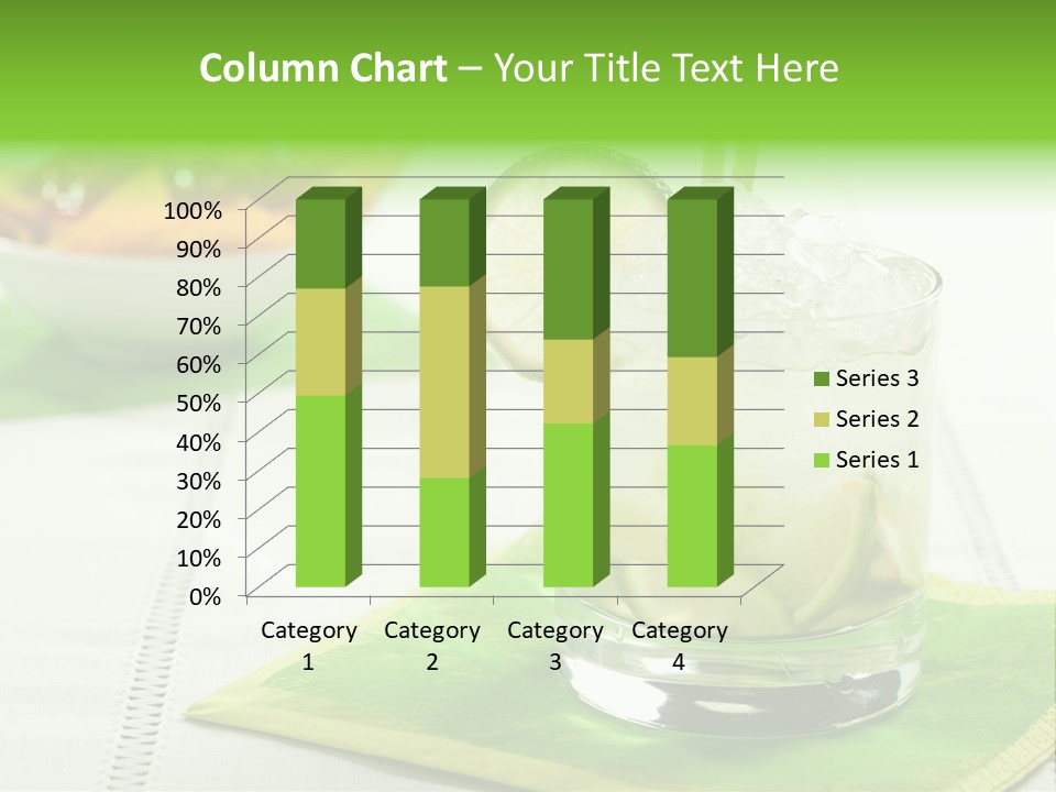 Cocktail Fresh Ice PowerPoint Template