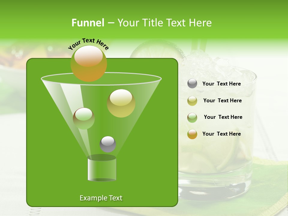 Cocktail Fresh Ice PowerPoint Template