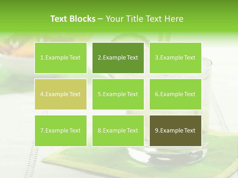 Cocktail Fresh Ice PowerPoint Template