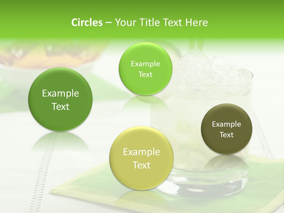 Cocktail Fresh Ice PowerPoint Template