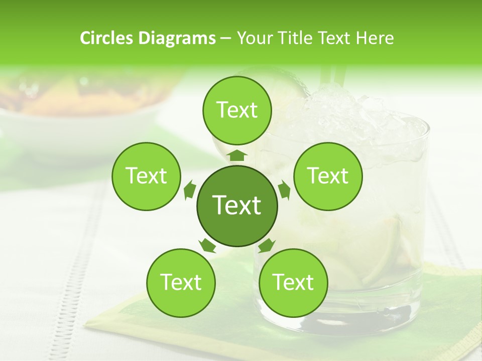 Cocktail Fresh Ice PowerPoint Template