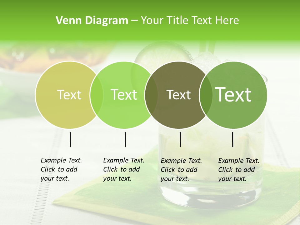 Cocktail Fresh Ice PowerPoint Template