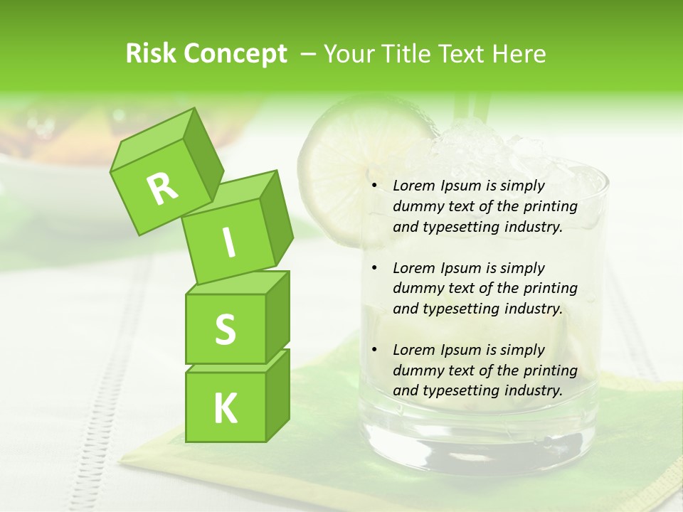 Cocktail Fresh Ice PowerPoint Template