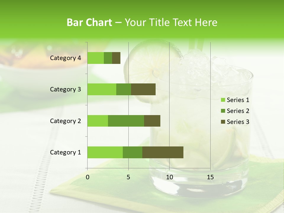Cocktail Fresh Ice PowerPoint Template