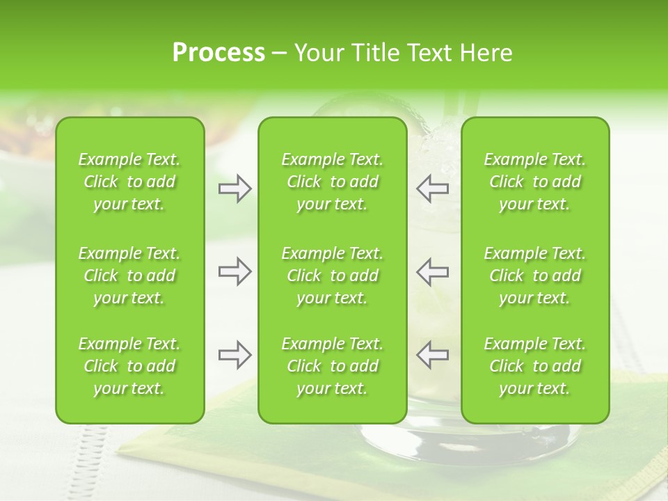 Cocktail Fresh Ice PowerPoint Template