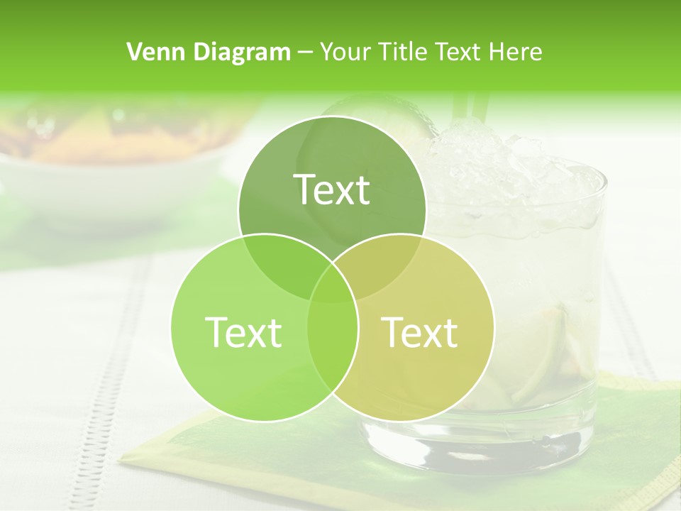 Cocktail Fresh Ice PowerPoint Template