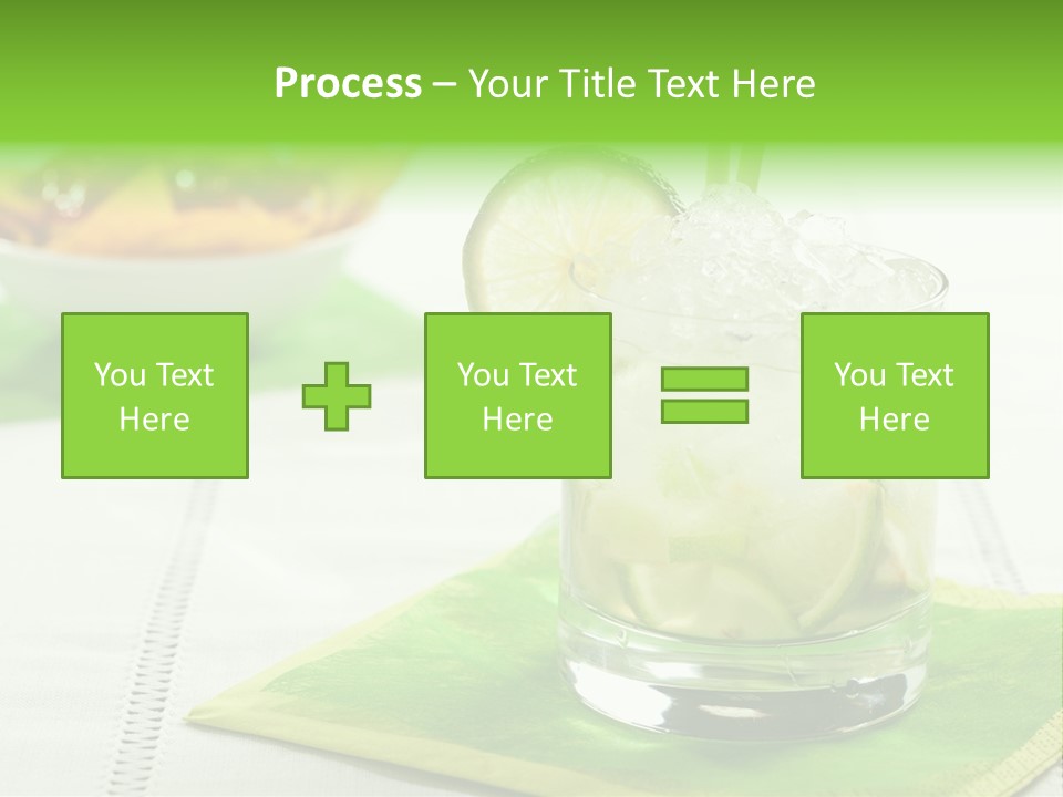 Cocktail Fresh Ice PowerPoint Template