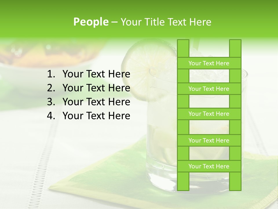 Cocktail Fresh Ice PowerPoint Template