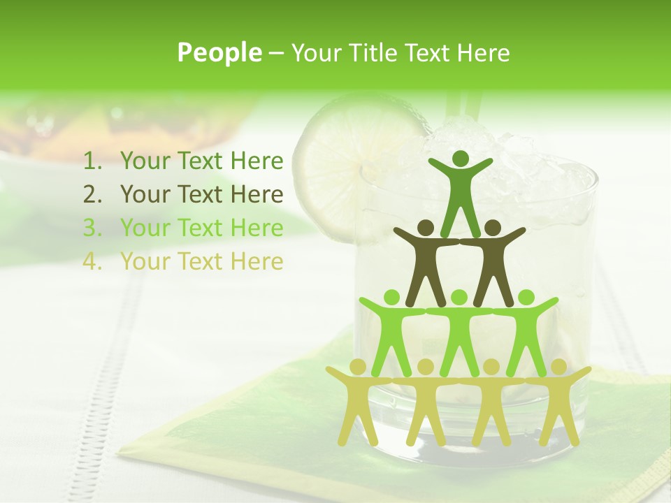 Cocktail Fresh Ice PowerPoint Template