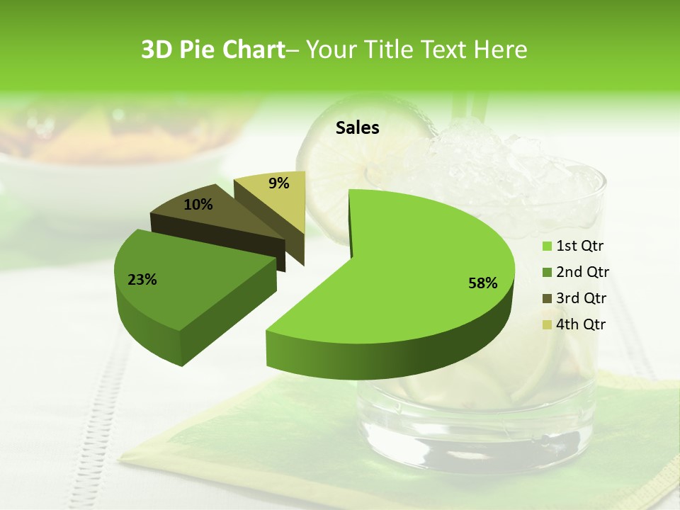 Cocktail Fresh Ice PowerPoint Template