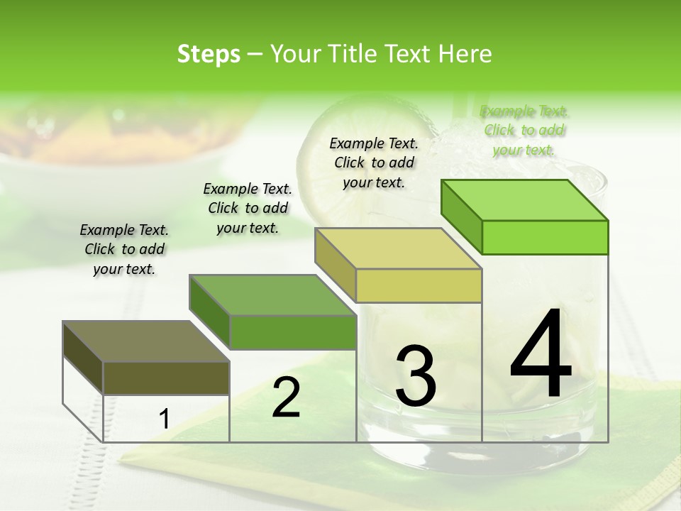 Cocktail Fresh Ice PowerPoint Template