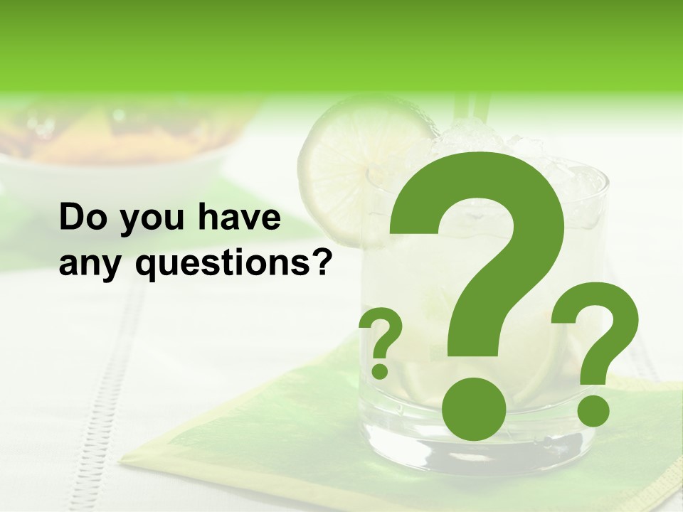 Cocktail Fresh Ice PowerPoint Template