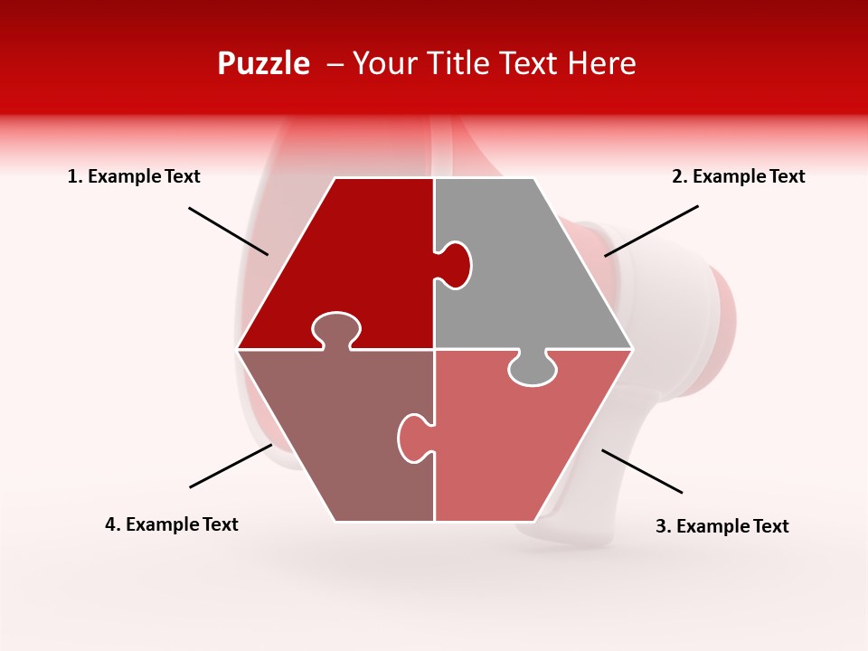 A Red And White Megaphone On A White Background PowerPoint Template