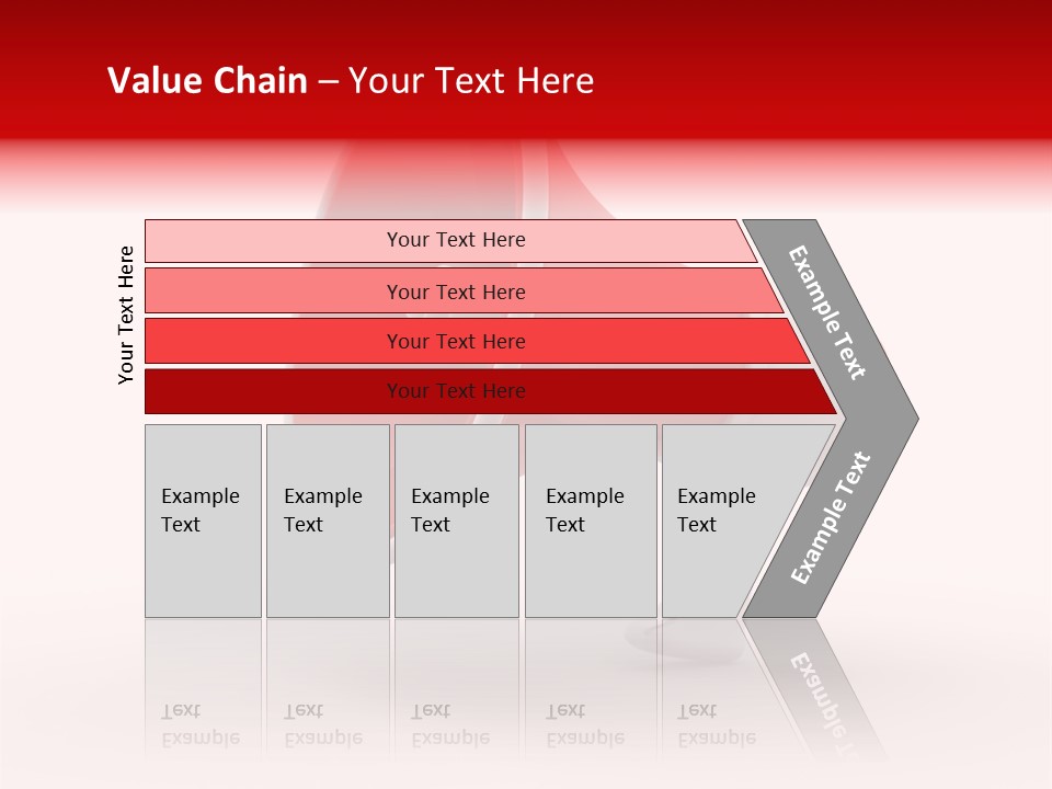 A Red And White Megaphone On A White Background PowerPoint Template