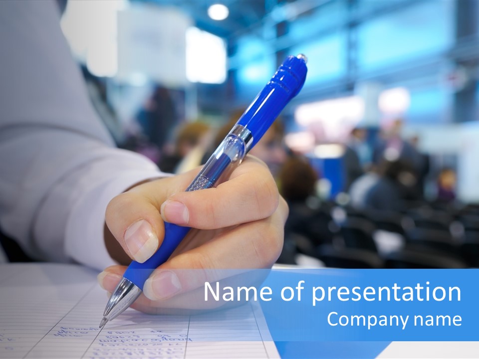 Selective Focus Business Fill In PowerPoint Template