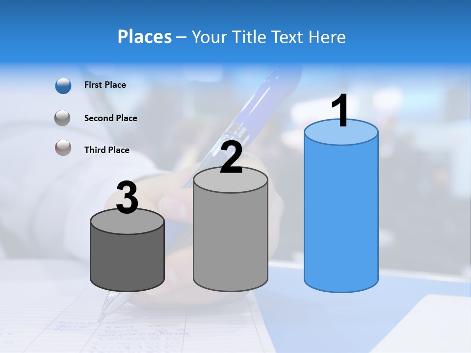 Selective Focus Business Fill In PowerPoint Template