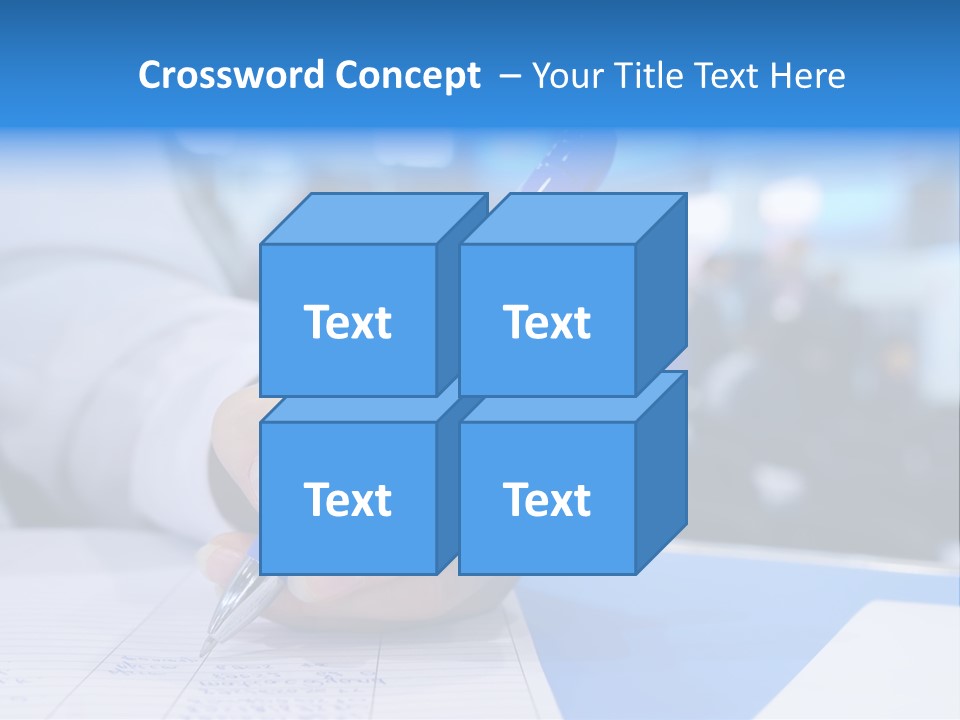Selective Focus Business Fill In PowerPoint Template