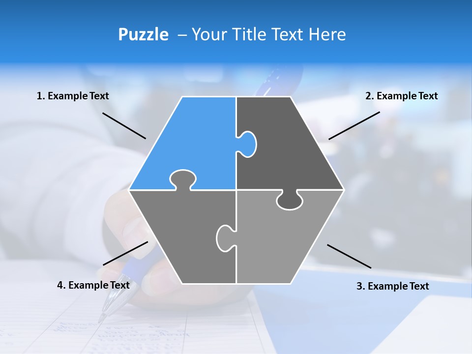 Selective Focus Business Fill In PowerPoint Template