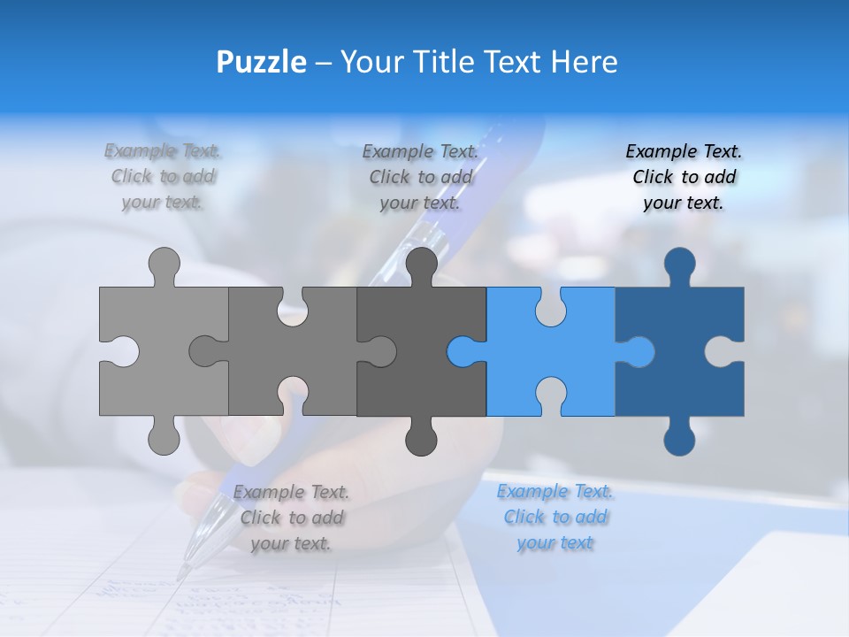 Selective Focus Business Fill In PowerPoint Template