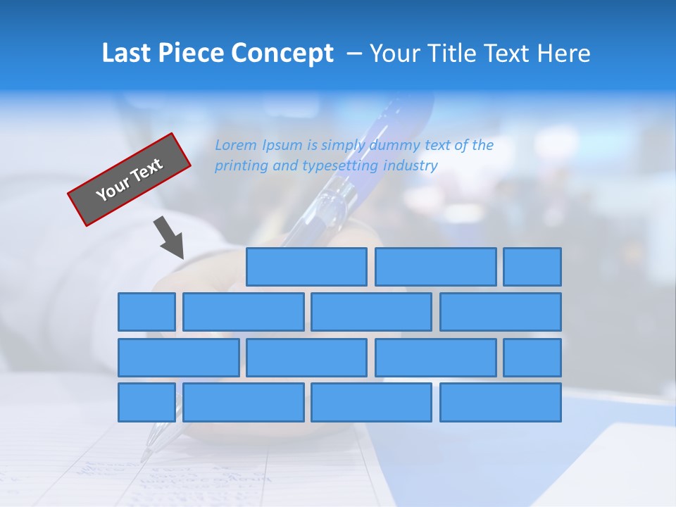 Selective Focus Business Fill In PowerPoint Template