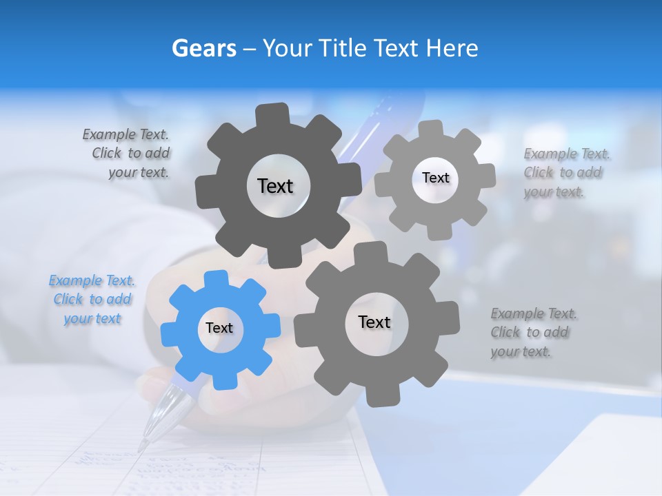 Selective Focus Business Fill In PowerPoint Template