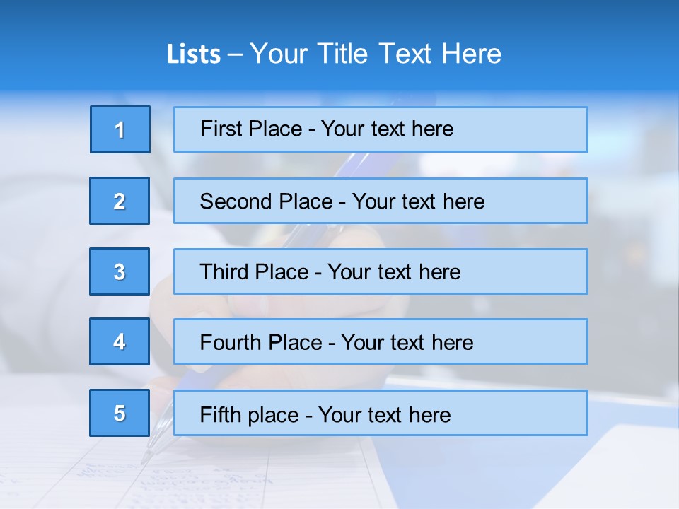 Selective Focus Business Fill In PowerPoint Template