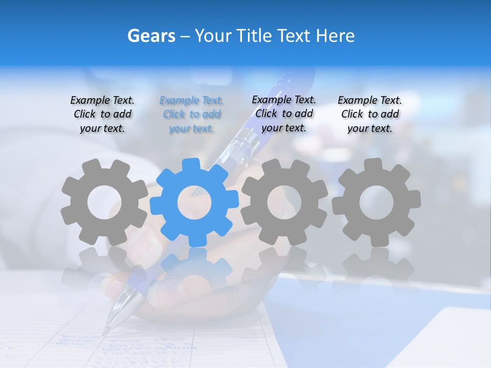 Selective Focus Business Fill In PowerPoint Template