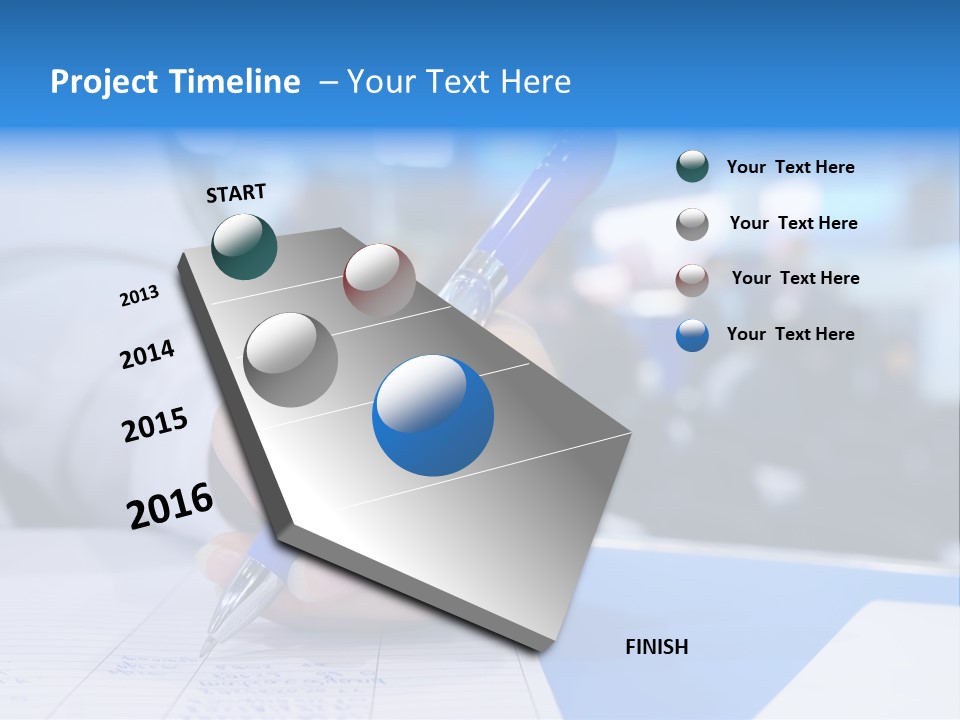 Selective Focus Business Fill In PowerPoint Template